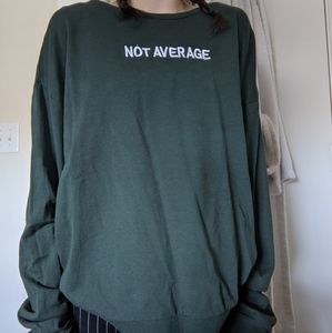 Long sleeve crew neck shirt